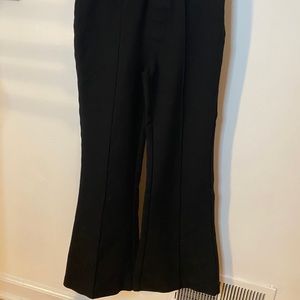 Cropped leg flare stretchy trouser